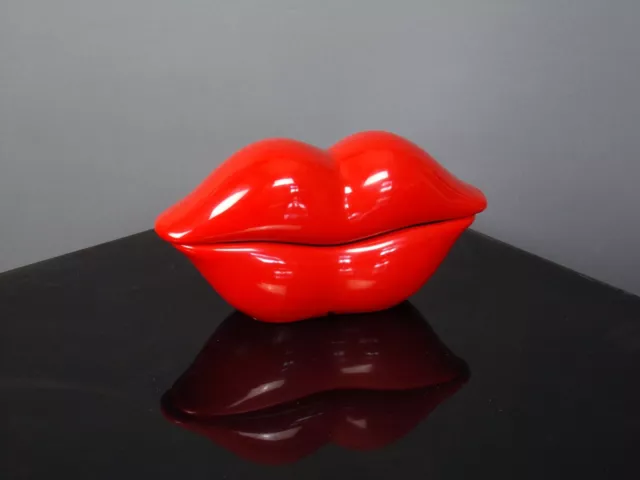 Téléphone Telemania Red Hot lips bouche Kitsch box rétro 80's RARE USA