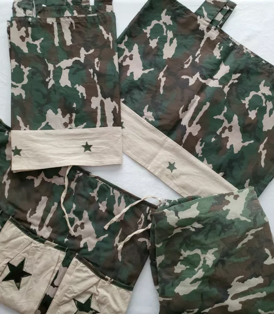 Military Camo Nursery Set 2 Window Valance Curtains Camouflage Crib Sheet Pouch