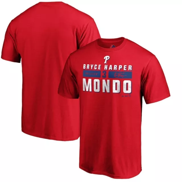 Bryce Harper Mondo Large T Shirt - Philadelphia Phillies - MLB Official