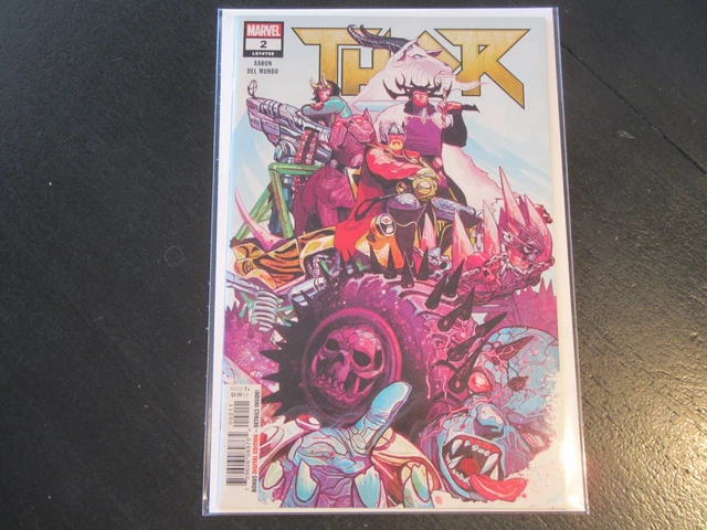 Thor Comic 2 Cover A First Print 2018 Jason Aaron Mike Del Mundo Joe Sabino
