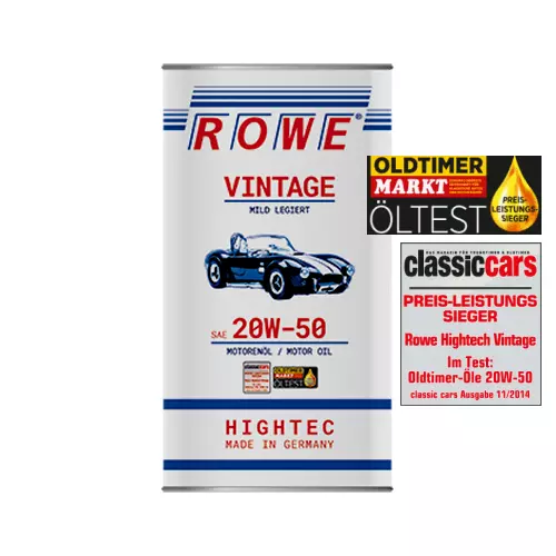 5 Liter SAE 20W-50-Oldtimeröl MILD LEGIERT-ROWE Vintage* GP 9,18 € p.L.*inkl.