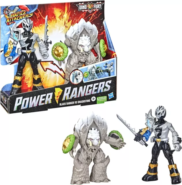 Power Rangers set de 2 figurines Dino Fury Battle Attackers