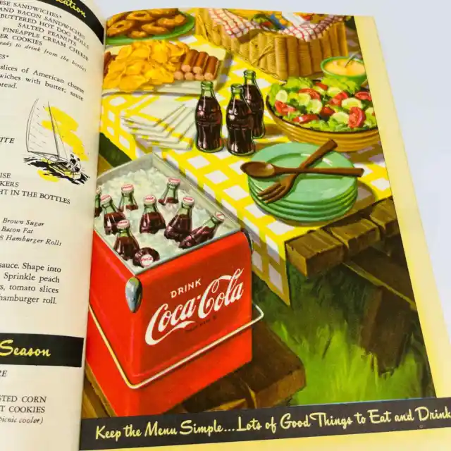 VTG Coke 1951 Easy Hospitality Entertaining Recipe Booklet Coca-Cola Cookbook C3