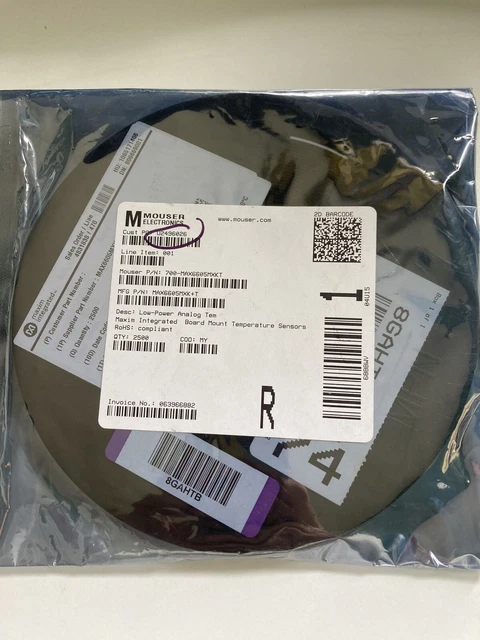 1ea FULL TAPE REEL (2500) MAX6605MXK+T  Analog Sensor From Mouser New Sealed