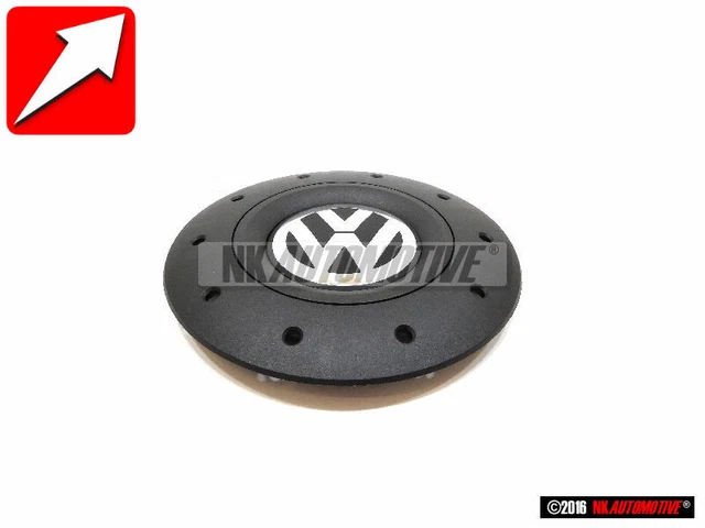 VW Originale Copriruota Nero Satinato/Cromo Lucido - 7H0601151B RVB
