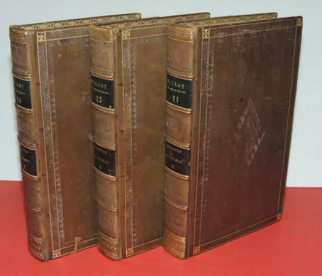 Abbé MILLOT - HISTOIRE DE FRANCE - 1820 - 3/3 volumes bien reliés