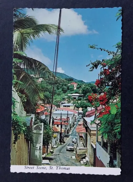 Street Scene, St. Thomas, Us Virgin Islands Postcard