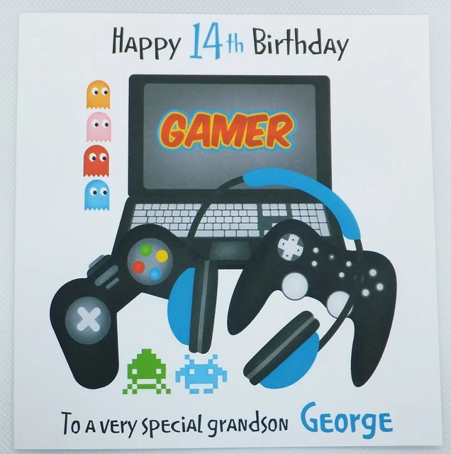 PERSONALISED BIRTHDAY CARD Son Grandson Nephew Brother 14th 15th 16th ...