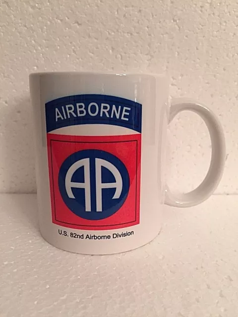 WW2 US ARMY 82nd Airborne Division Coffee / Tea Mug. World War II USA, MINT -NEW