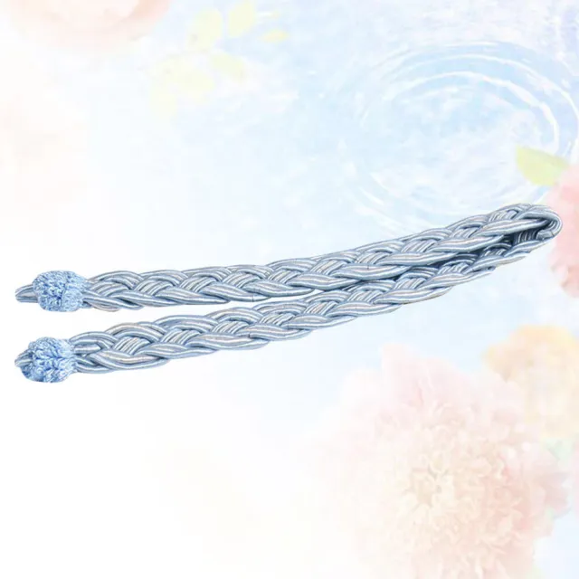 2 Pcs Knitted Curtain Cord Braided Rope Tiebacks Accessories