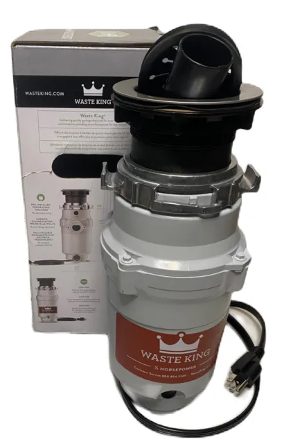Waste King L-1001 Garbage Disposal with Power Cord  1/2 HP