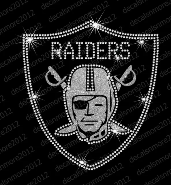 OAKLAND/LAS VEGAS RAIDERS NFL FOOTBALL IRON ON EMBROIDERED PATCH 2-3/8 X  2-1/2