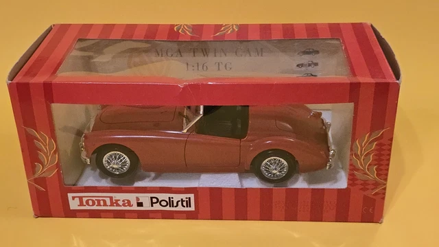 Polistil Tonka MGA Twin Cab Spider 1959 Rouge – échelle 1:16 – Italie + Boîte