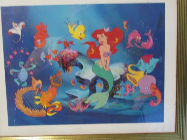 Little Mermaid Lithographs with one Framed