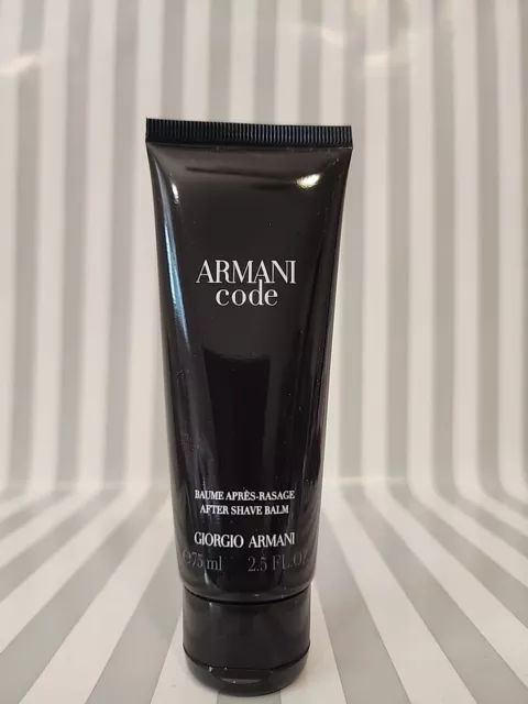 GIORGIO ARMANI CODE After Shave Balm 2.5 oz, 75 ml For Men Travel Size ...