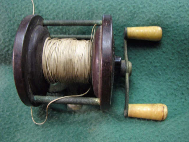 Moulinet De Pêche Vintage Penn N°78 – Bakélite – USA – Gratuit P&P