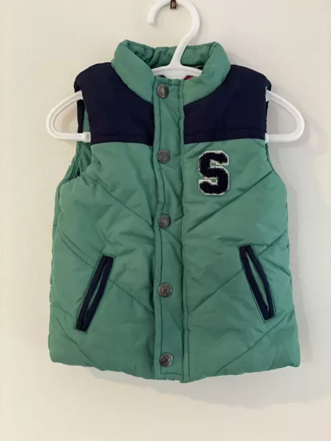 Sprout Baby Toddler Boys Lined Warm Winter Vest Size 1 EUC