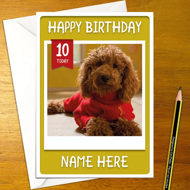 WAFFLE THE WONDER DOG Personalised Birthday Card - A5 cbeebies bbc kids cute