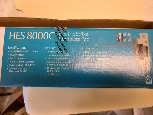 8000C-630-LBM HES Electric Strikes, Bolts, Magnet - Barzel Lock