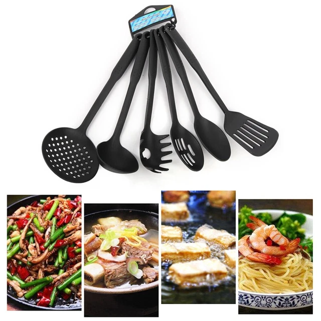 Utensili da cucina parti di utensili da cucina non stick cottura nera spatola