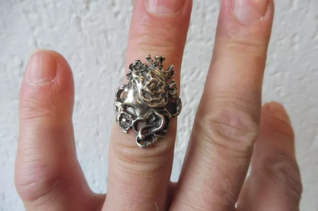 schöner , alter Silber- Ring , Prinzessin  ,925 Silber , Jugendstil