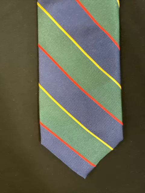 The Tie Bar Men’s Striped Silk Neck Tie 3.5”W 58”L