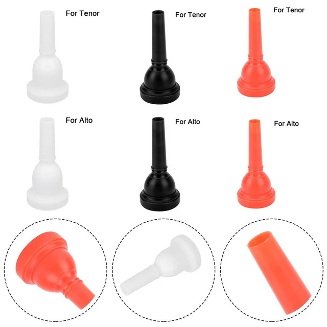 Embouchure De Trombone En Plastique Noir MT-22 - Pour Trombone Alto Et Baryton - Débutants Et Pros