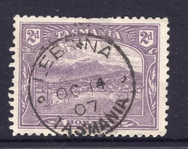 Tasmania nice LEBRINA 1907 pmk on 2d pictorial rated UC (3) by Hardinge