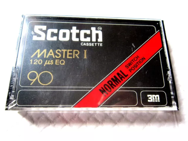 CASSETTE TAPE BLANK SEALED - 1x (one) SCOTCH MASTER I 90 [1977-78] 3M EUR market