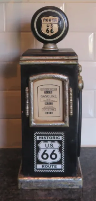 Retro Route 66 Petrol Gas Pump CD Storage Cabinet Mancave