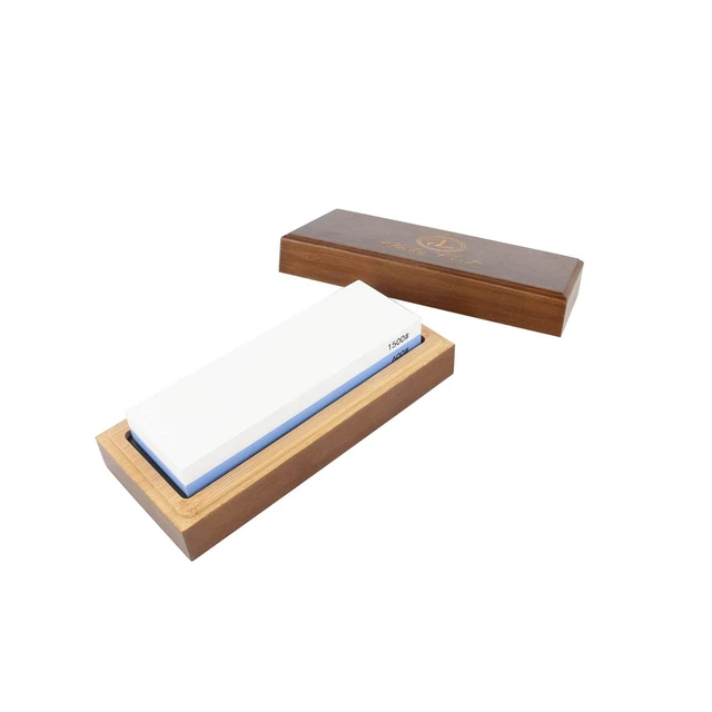 Professional Knife Sharpening Stone - 2 side grit 600/1500 for a Fast Edge Ho...