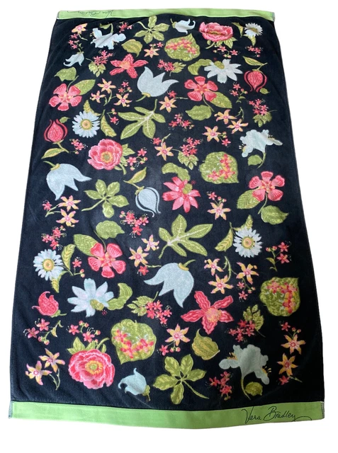 Vera Bradley Botanica Retired Pattern Large Beach Towel  32”x 62”