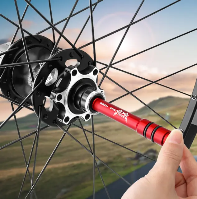Bike Wheel Hub Adapter For Quick Release 15mm to 9mm Bike Wheel Axle Conversion