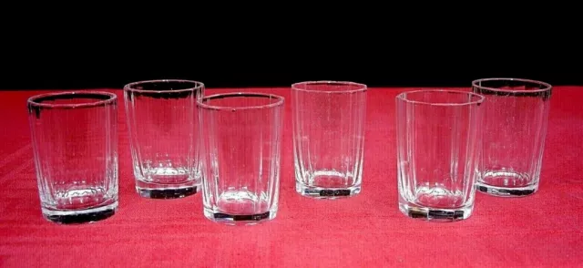 Baccarat Dax Set 6 Saké Shot Glasses Gobelet Verre Cave A Liqueur Cristal Taillé