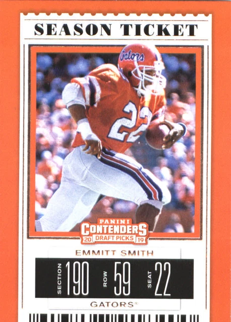2019 Panini Contenders Draft Picks #37 Emmitt Smith