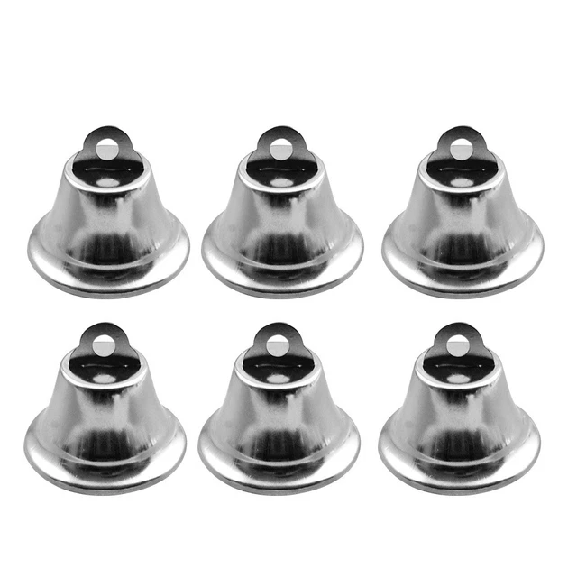 100 Pièces Petites Clochettes, Grelots en Métal, Cloches de Noël Grelots Clochettes pour Décorations de Noël Fabrication de Bijoux Bricolage - 12mm (Or