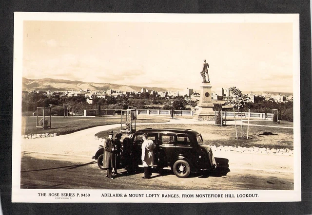 C4335 Australia SA Adelaide Lights Vision #9450 vintage Rose Series postcard