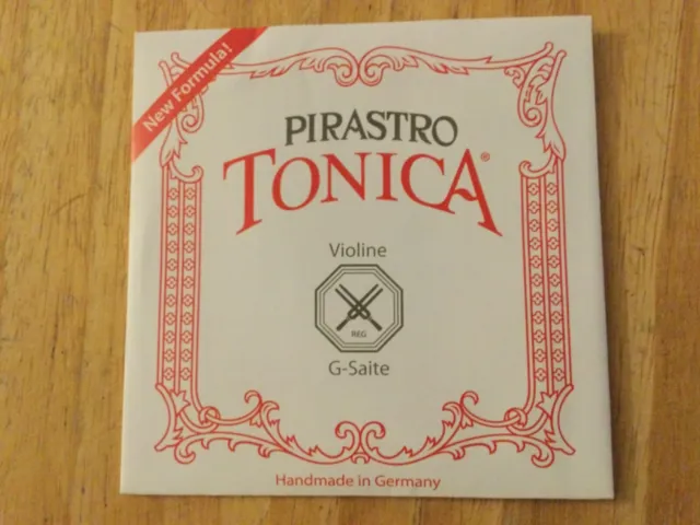 Pirastro Tonica Violin String - G for 1/2 or 3/4 Size Violin
