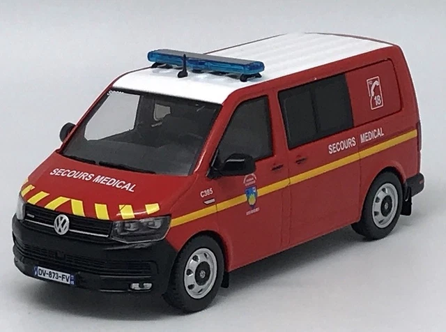 Miniature ODEON 1/43 – Volkswagen T6 Pompier SDIS 83 / VAR – Collection