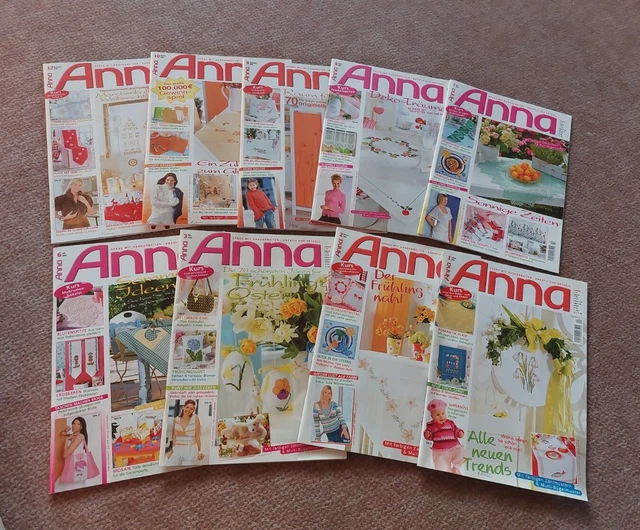 9x Anna Burda Spaß an Handarbeiten Jahrgang 2006