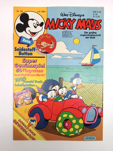 Micky Maus Heft Nr. 32 | 1984 | Top Zustand | komplett mit Beilage
