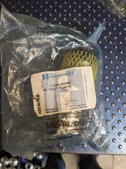 Hardinge  16C Collet Fractional 35/64" Round