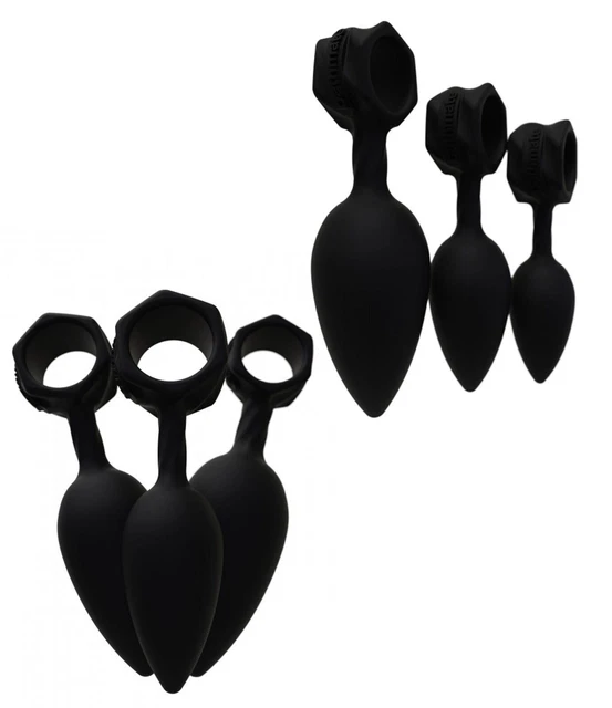Kit dilatador de tapón anal de silicona mini, mediano, maxi, conjunto de...