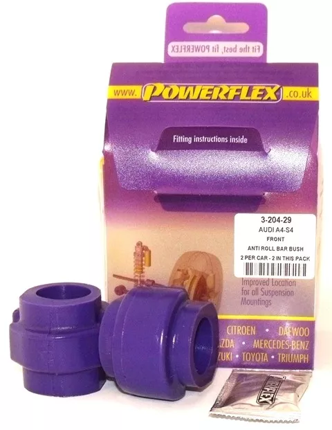 POWERFLEX Front Anti-Roll Bar Bush 29mm PFF3-204-29 (A4 (B5/B6/B7/B8) / A6 / A7)