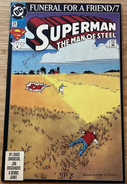 Superman: Man of Steel #21 Funeral For A Friend (1993) DC Comics