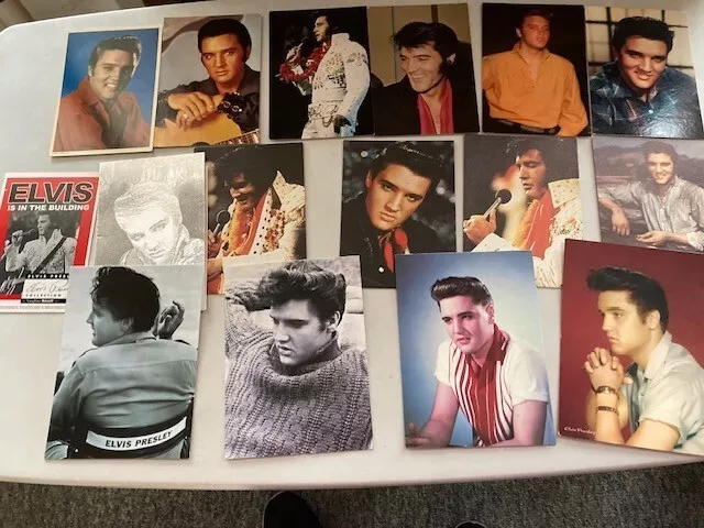 One Lot of ELVIS Vintage post cards, promo card, note card 16 Total see write up