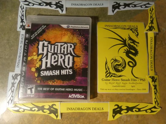 Guitar hero on sale smash hits ps3