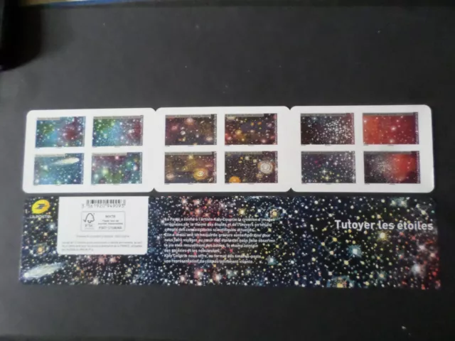 Frankreich 2021, Heftchen Sterne, Weltraum, Galaxien, Bund Selbstklebend, Neu,