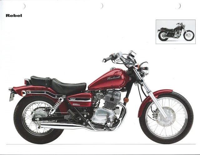 MOTORCYCLE DATA SHEET - Honda - Rebel - 2004 Specifications Features ...