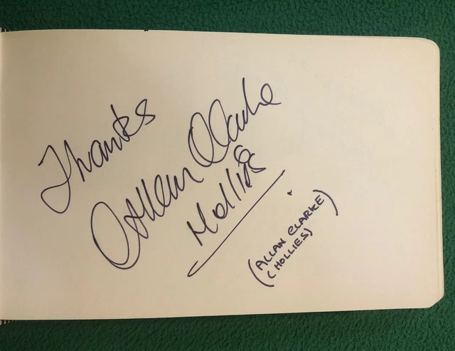 Allan Clarke -Hollies & Jimmy Perry -Dads Army signed 1982 -Open House Radio 2 
